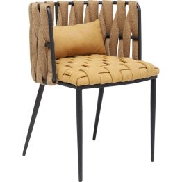 chair-with-armrest-cheerio-yellow-incl-cushion-kare-design